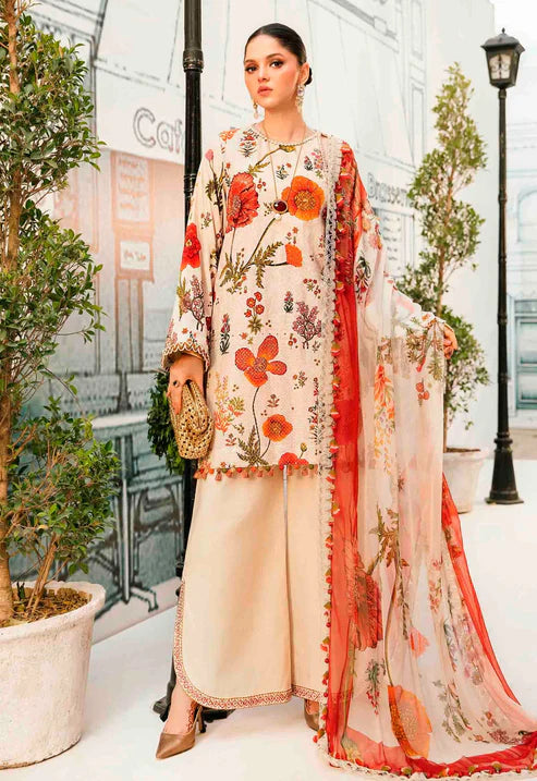 Embroidered lawn
