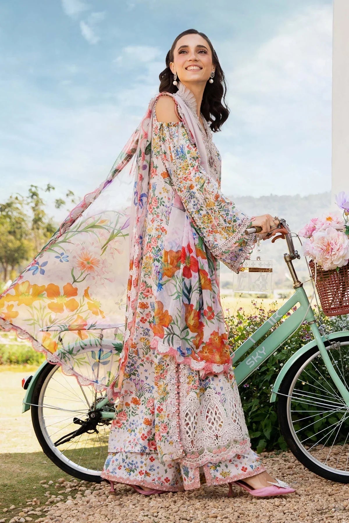Maria B Mprints Lawn  3-piece MB-02
