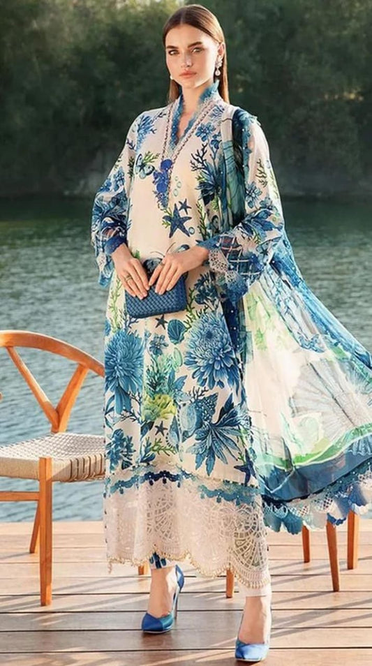 Maria B Mprints Lawn 3-piece MB-07