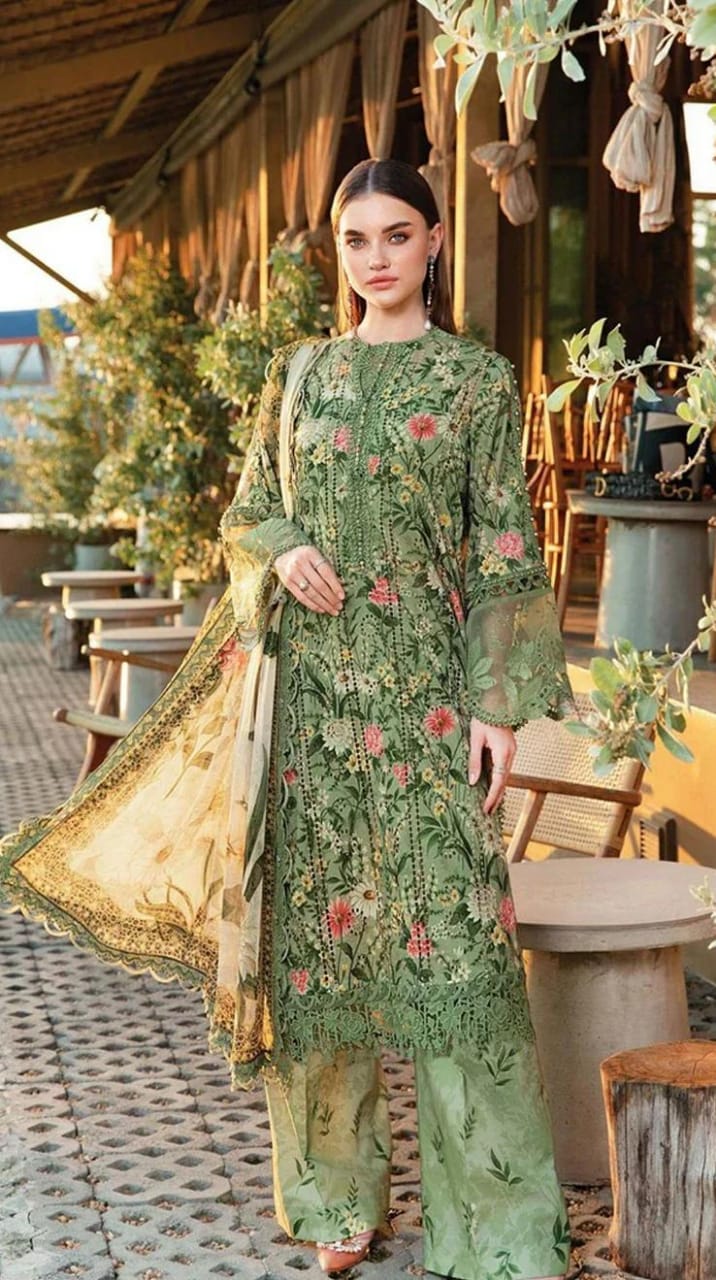 Maria B Mprints Lawn 3-piece MB-04