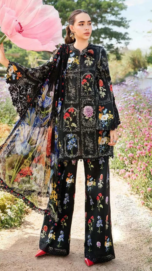 Maria B Mprints Lawn 3-piece MB-08