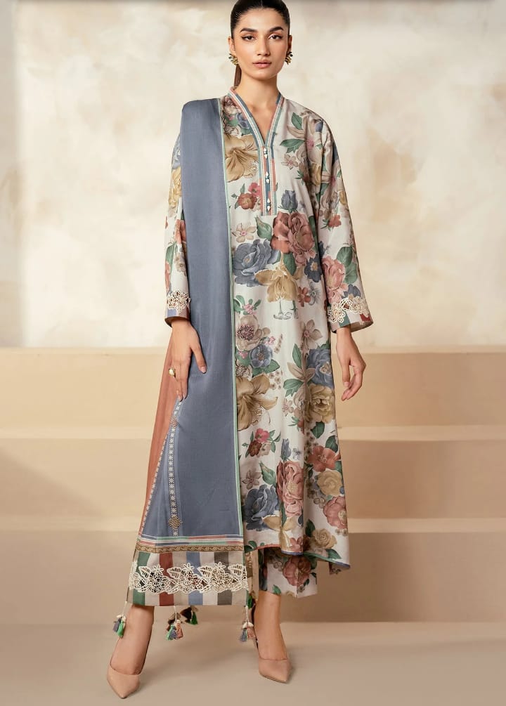 BAROQUE – 3 Piece Unstitched Lawn Collection (Allover Pattern) BQ-13