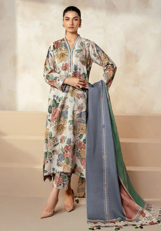 BAROQUE – 3 Piece Unstitched Lawn Collection (Allover Pattern) BQ-13